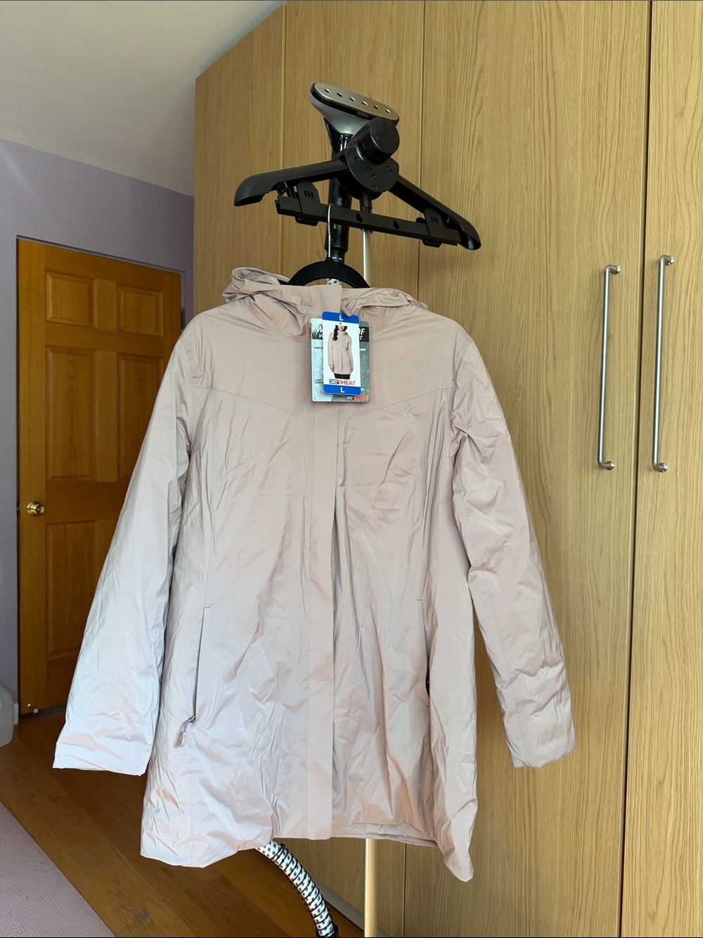 32 Degrees Light Pink Hooded Women's Coat